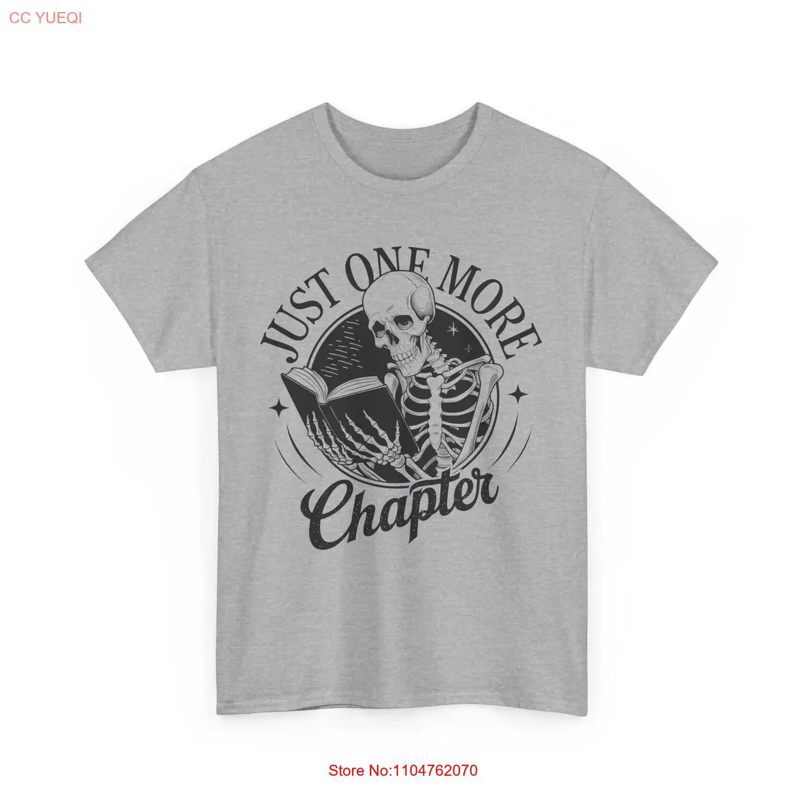 Vintage Fashion Knitwear Book - Book T Shirt Booktrovert Skeleton Reading