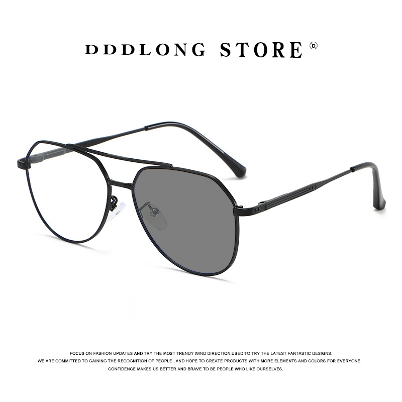 Vintage Fashion Girl - DDDLONG Retro Punk Fashion Pilot Photochromic