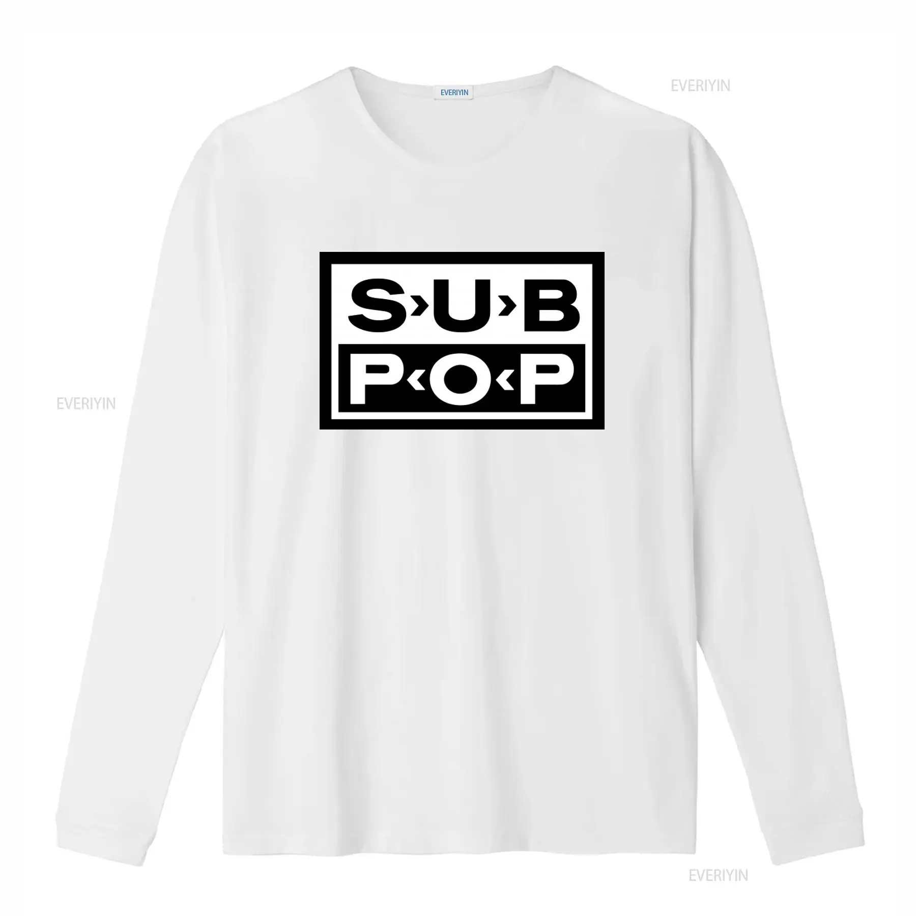 Sub Pop Logo T Shirt Black wit - огляд і ціна Vintage Fashion Logo