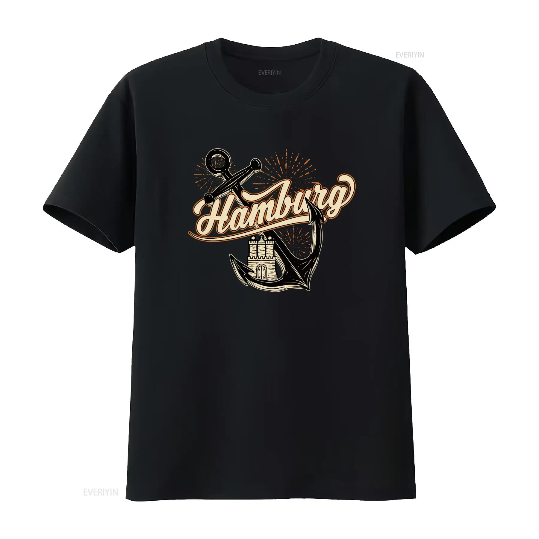 Mens Hamburg Anchor Print T Sh - огляд і ціна Vintage Fashion Hamburg