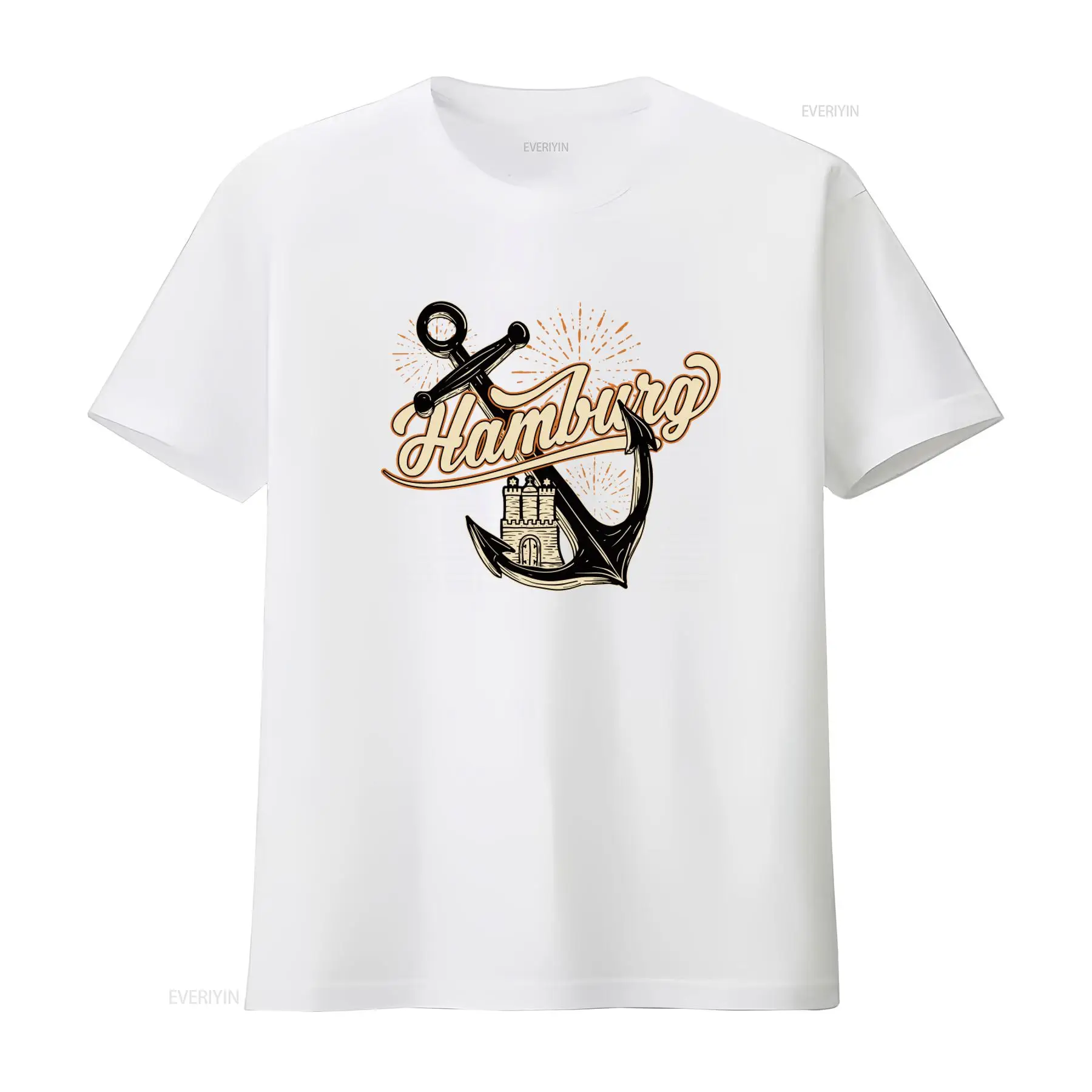 Mens Hamburg Anchor Print T Sh - огляд і ціна Vintage Fashion Hamburg