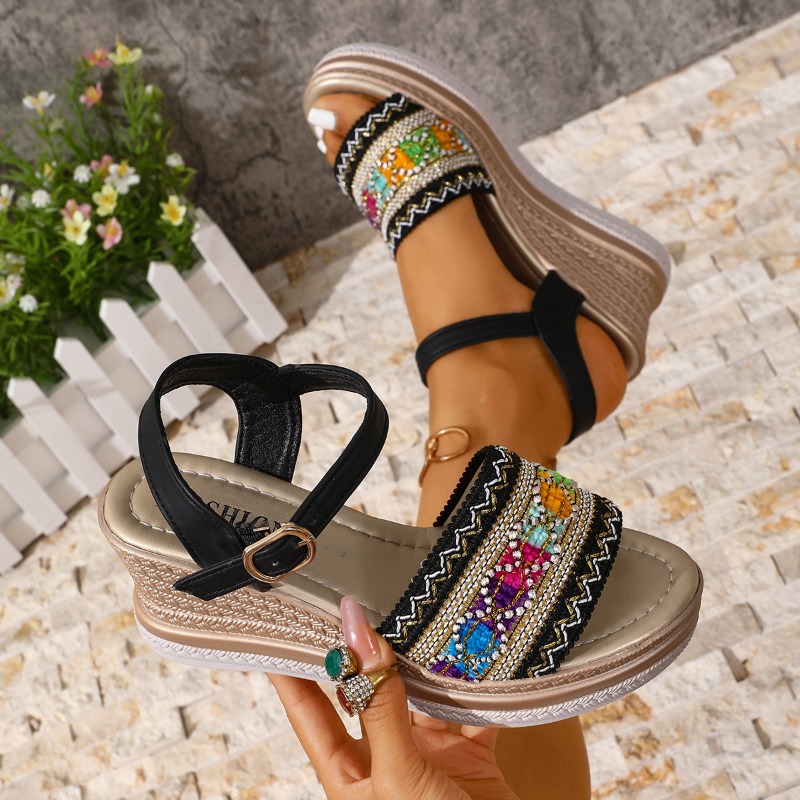 Summer Women High Heel Sandals - огляд і ціна Vintage Fashion Female