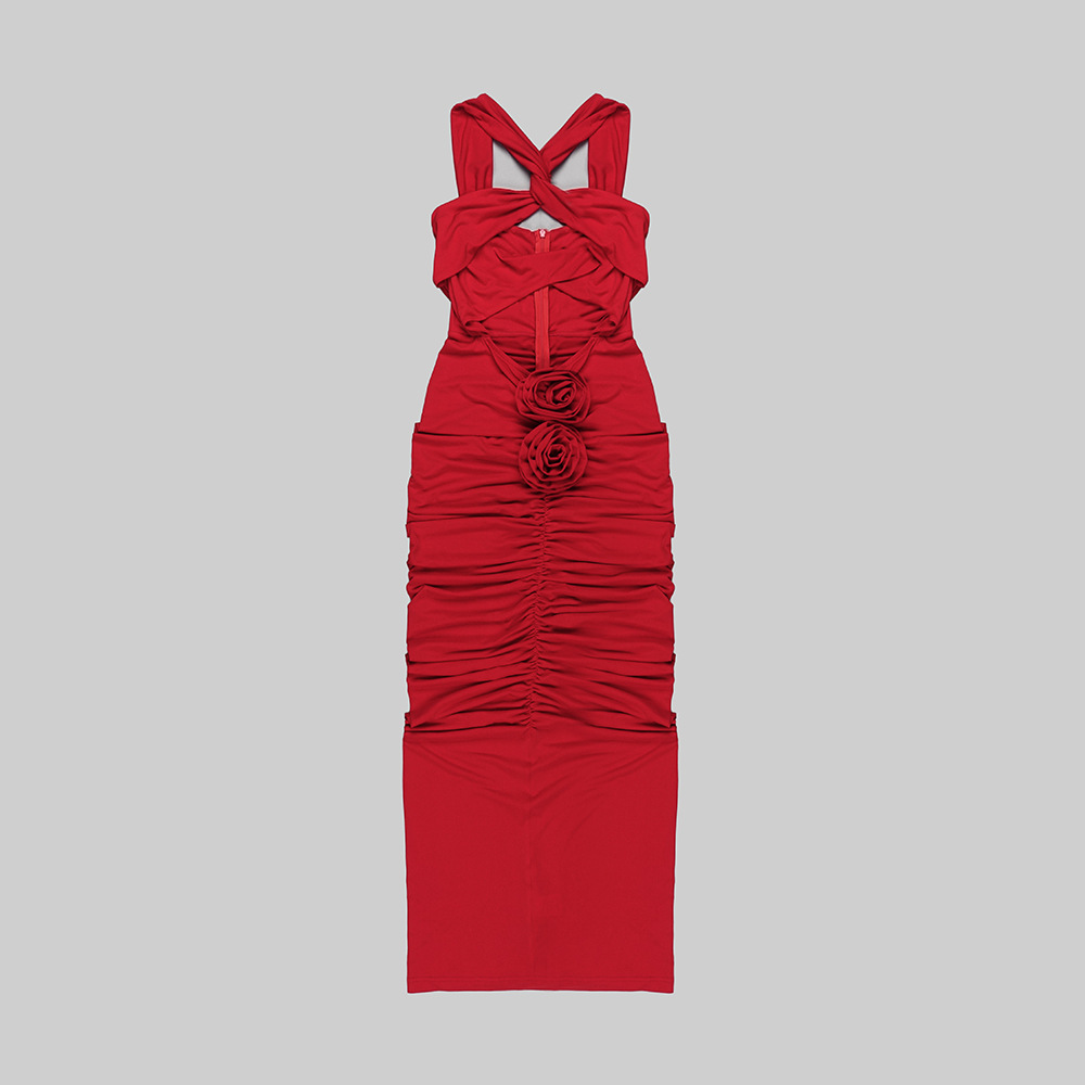 Vintage Red Halter Dress 3D Ro - огляд і ціна Vintage Fashion Events
