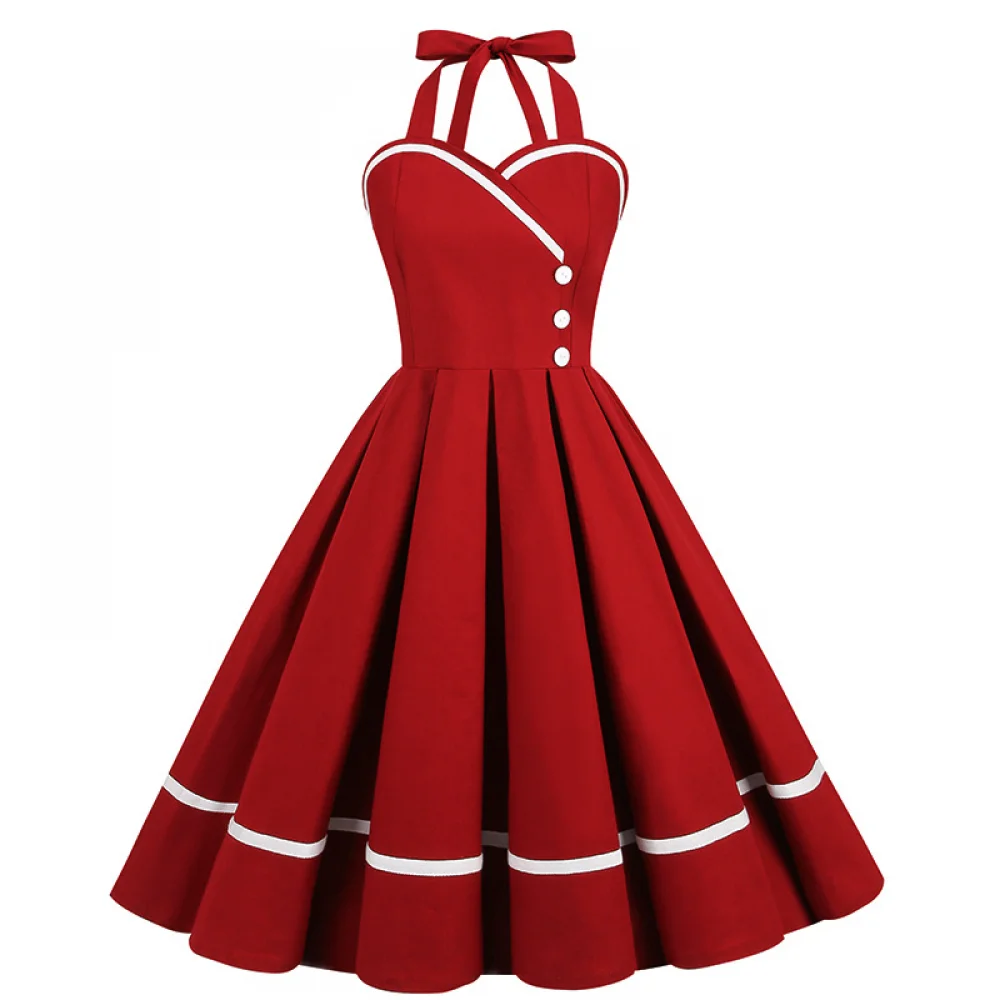 Halloween  50s 60s 80s Retro D - огляд і ціна Vintage Fashion Female