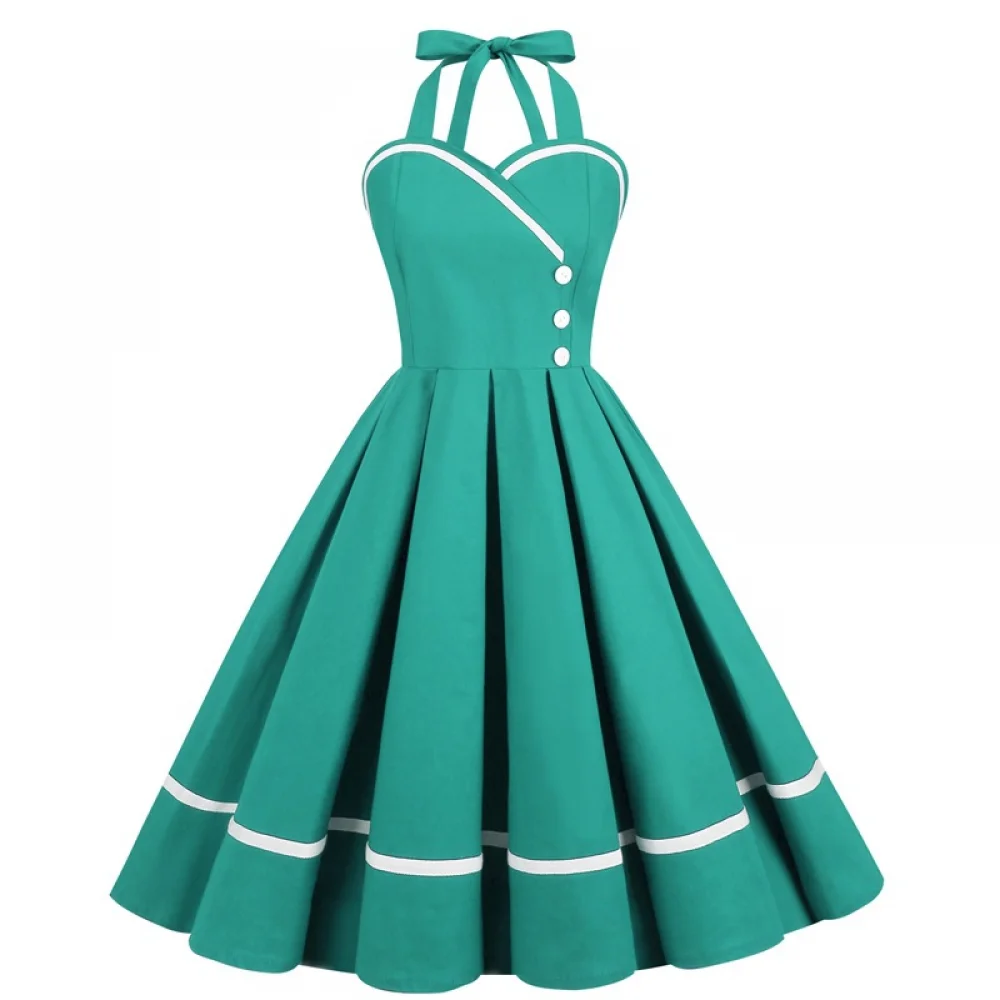 Halloween  50s 60s 80s Retro D - огляд і ціна Vintage Fashion Female