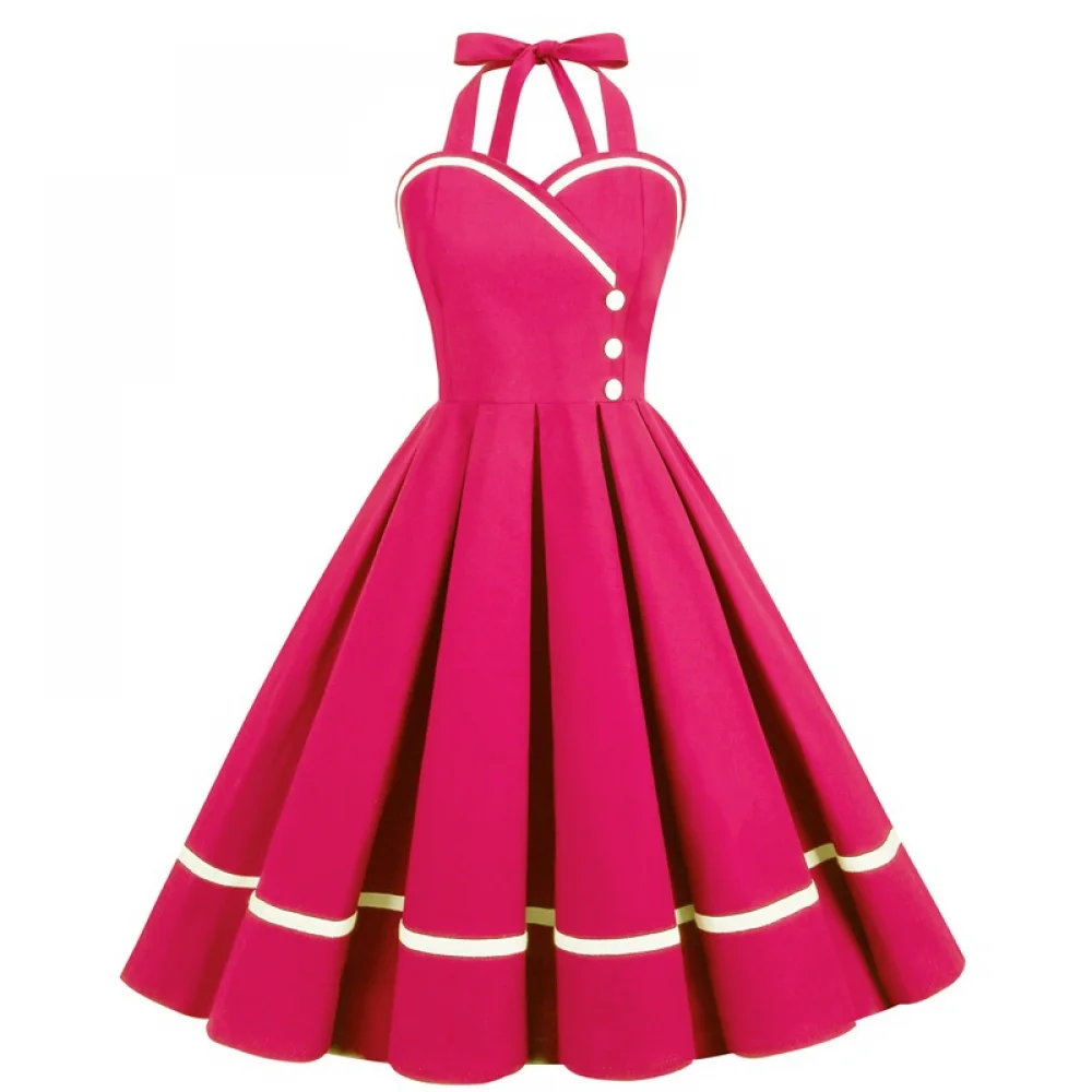 Halloween  50s 60s 80s Retro D - огляд і ціна Vintage Fashion Female