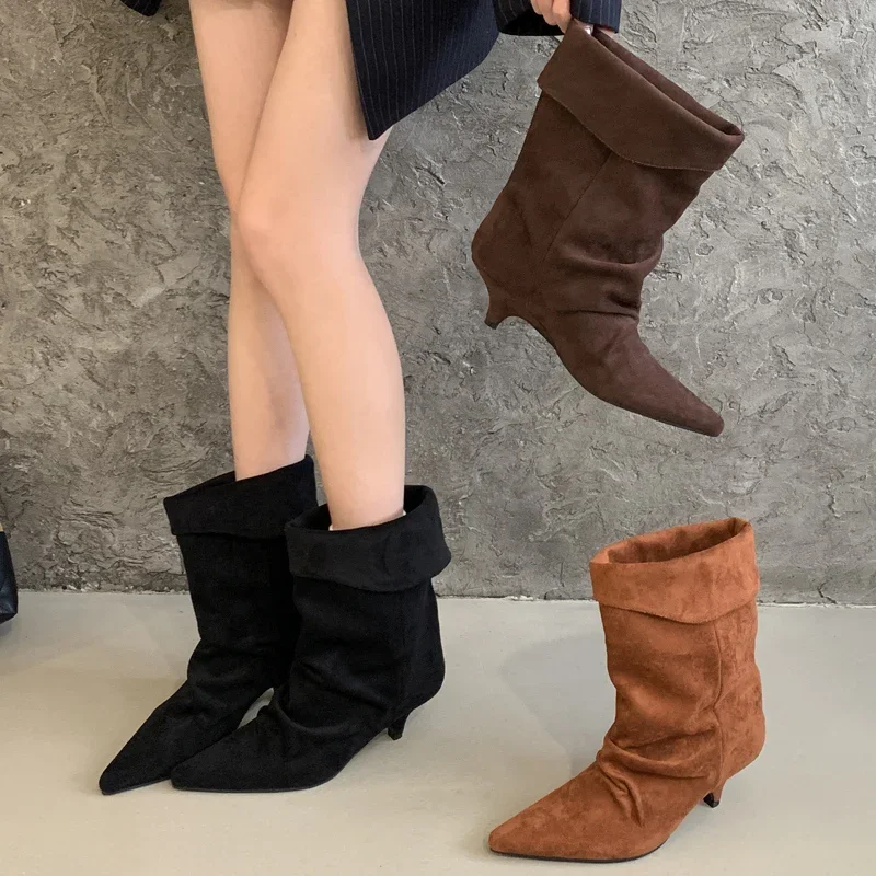 Aneikeh Winter Pointed Toe Thi - огляд і ціна Vintage Style Women Fashion
