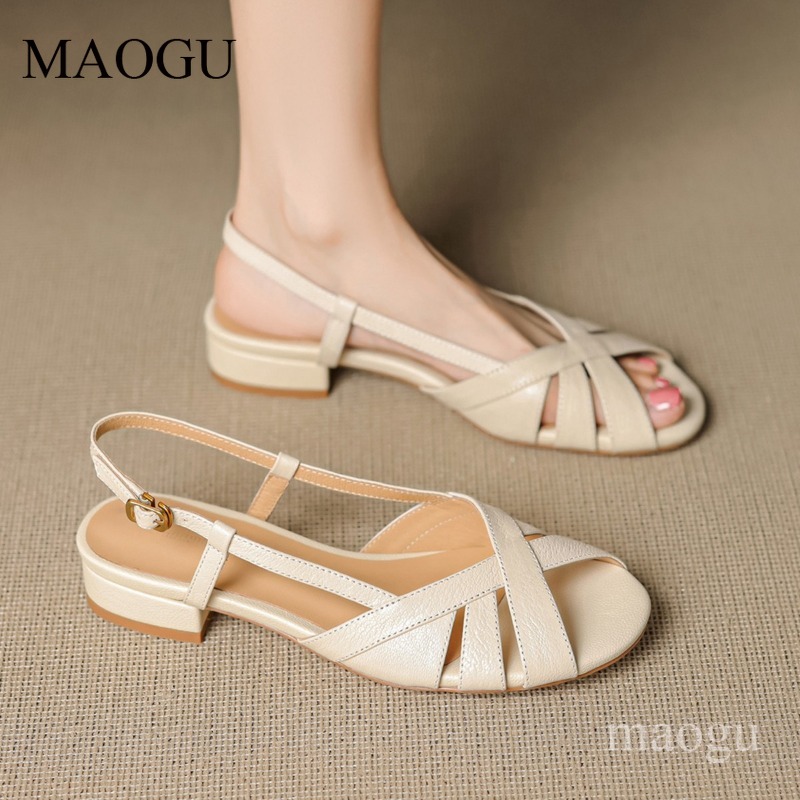 Women's Slingback Sandals Roun - огляд і ціна Vintage Style Women Fashion