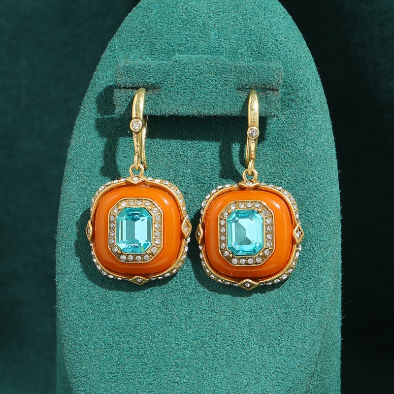Vintage Blue Crystal Orange Gl - огляд і ціна Vintage Fashion Jewelry Brands
