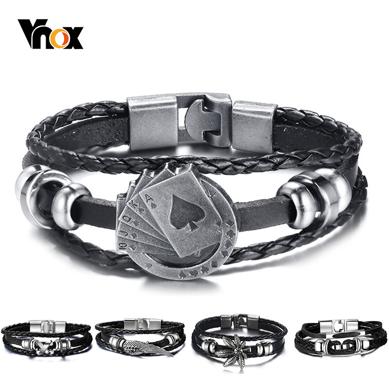 Vnox Lucky Vintage Men's Leath - огляд і ціна Vintage Vegas Fashion