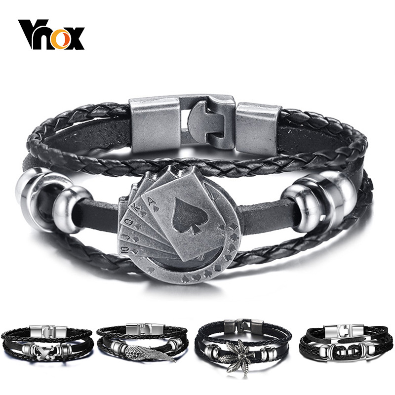 Vnox Lucky Vintage Men's Leath - огляд і ціна Vintage Vegas Fashion