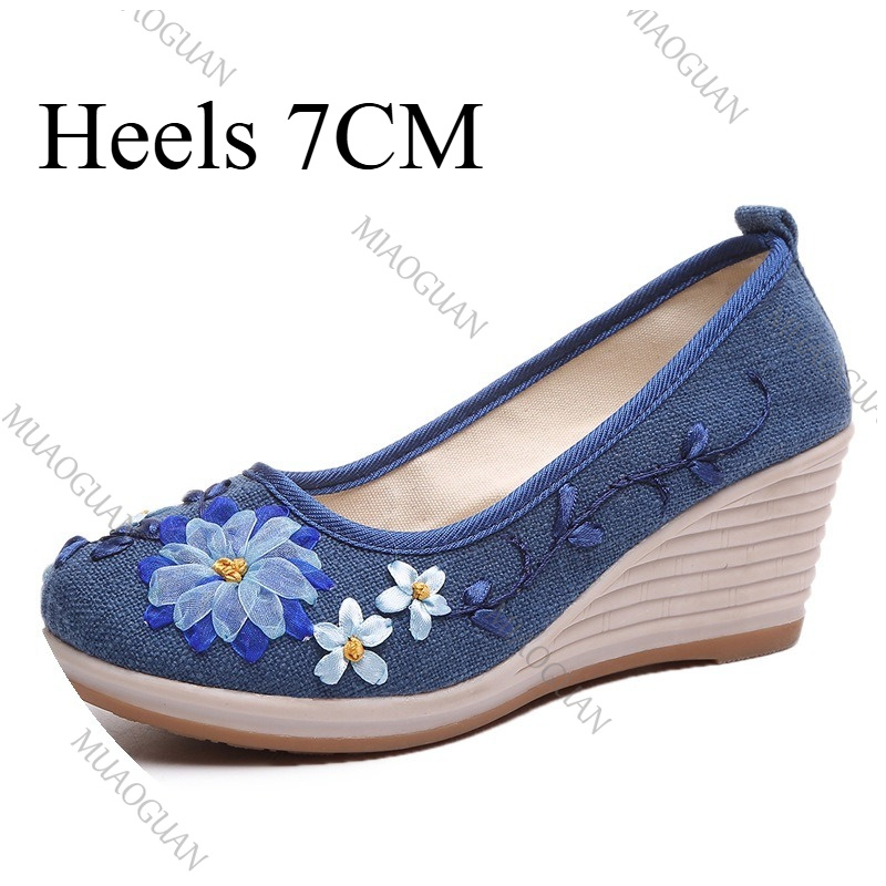 Embroidered Women Comfort Wedg - огляд і ціна Vintage Fashion Female