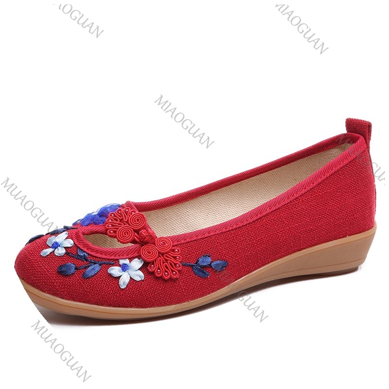 Embroidered Women Comfort Wedg - огляд і ціна Vintage Fashion Female