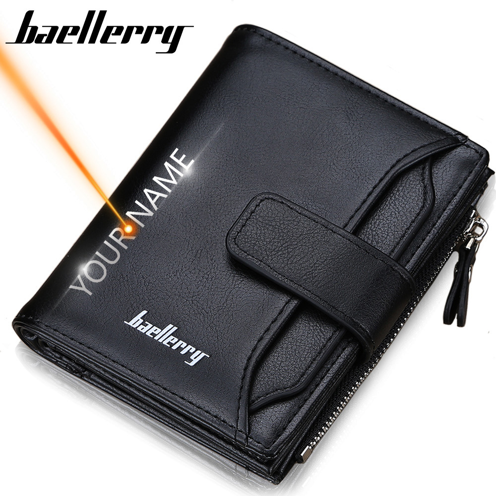 2020 Name Engraving Men Wallet - огляд і ціна Vintage Fashion Brand Names