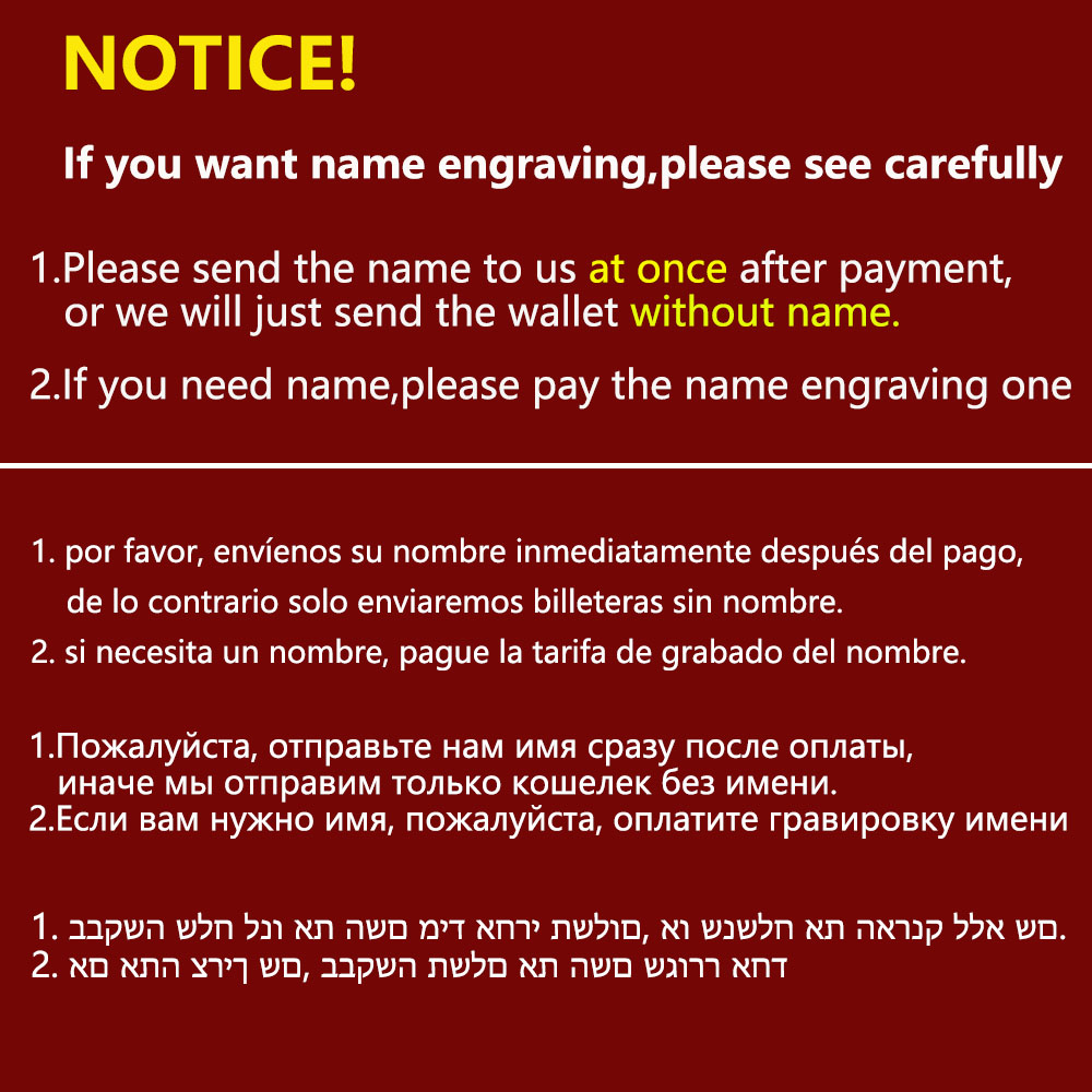 2020 Name Engraving Men Wallet - огляд і ціна Vintage Fashion Brand Names