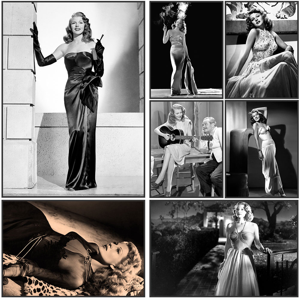 Rita Hayworth Poster,Black and - огляд і ціна Vintage Fashion Sketches