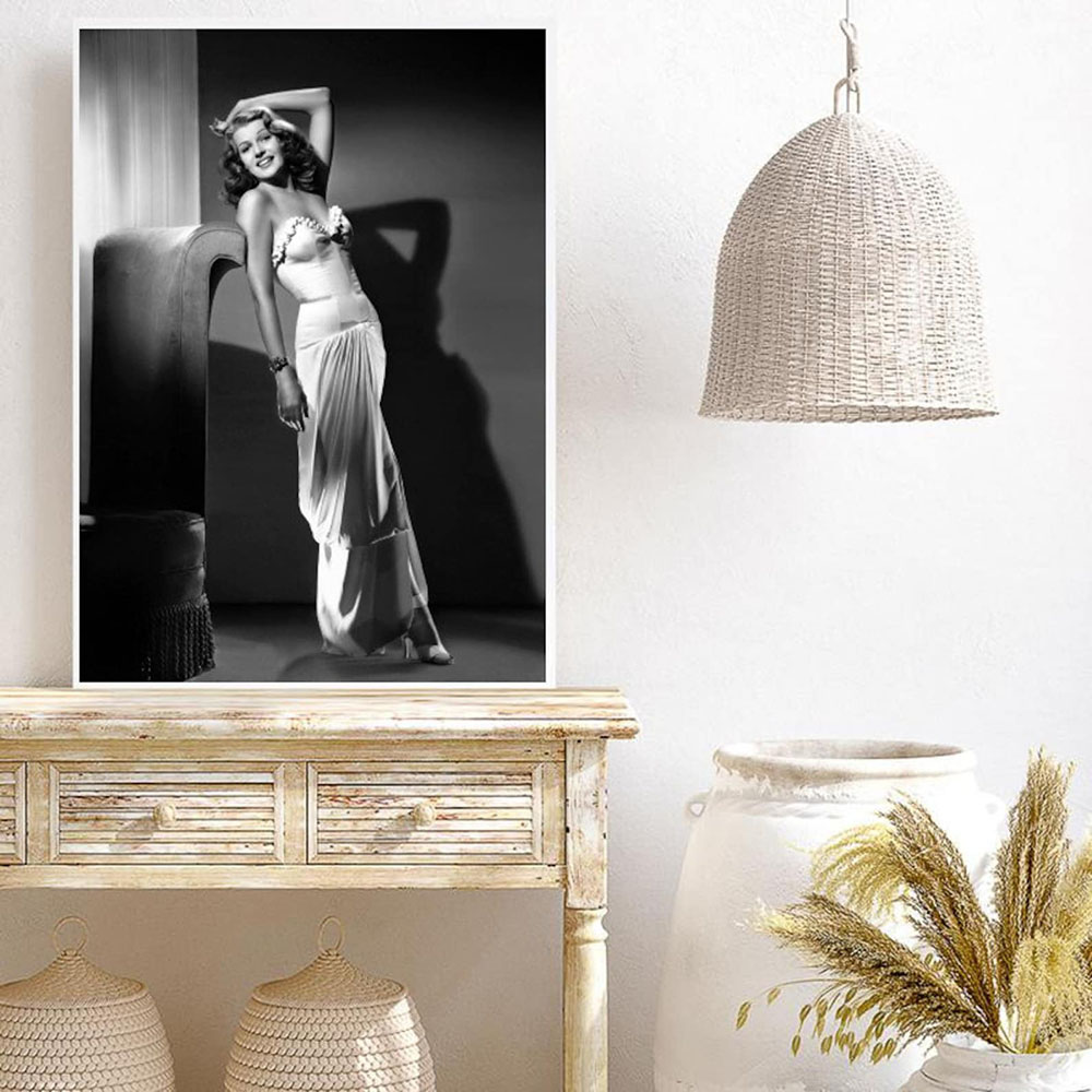 Rita Hayworth Poster,Black and - огляд і ціна Vintage Fashion Sketches